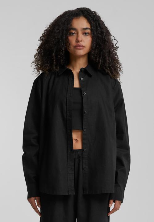 Produktbild Urban Classics Ladies Linen Mixed Oversized Shirt - 165597 (3XL)