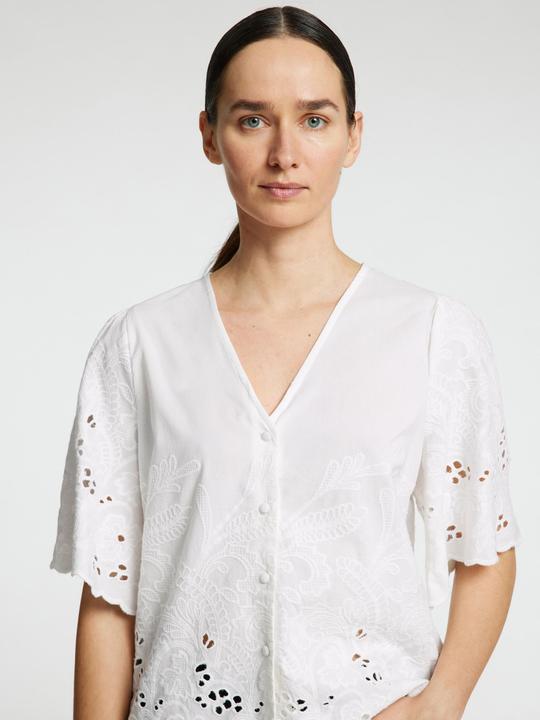 Produktbild Selected Femme Slfdahlia Ss Broderi Shirt Noos (40)