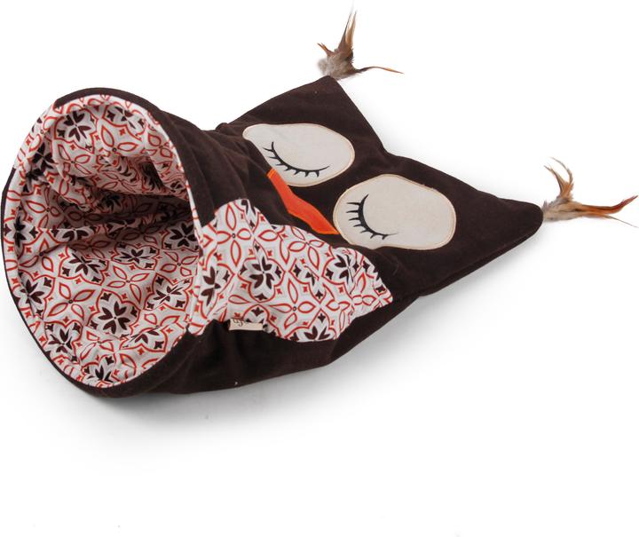 Produktbild All for Paws Katzensack Owl Brown (Plüschspielzeug Katze)