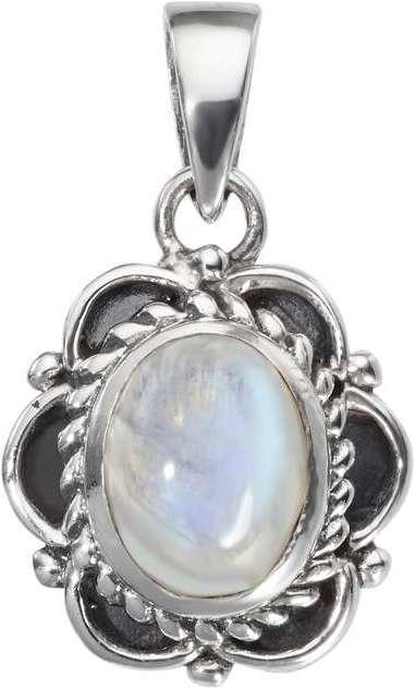 Immagine prodotto Bijouteria Pendente di pietra (Argento 925, Pietra di luna arcobaleno)