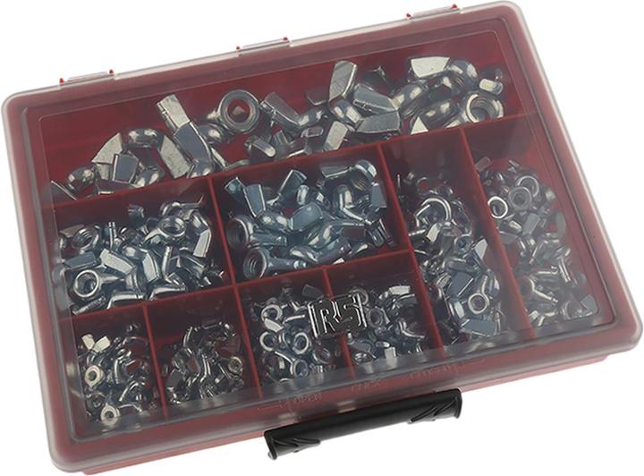 Image du produit Rs Pro Jeu d'écrous à ailettes en acier M3-M12 (M10, M12, M3, M4, M5, M6, M8)