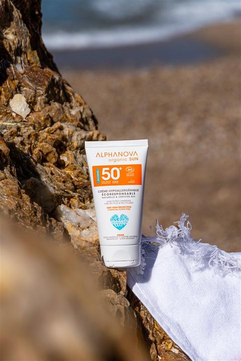 Immagine prodotto Alphanova SUN Face Organic SPF50+ ipoallergenico (Crema solare viso, SPF 50+, 50 g)