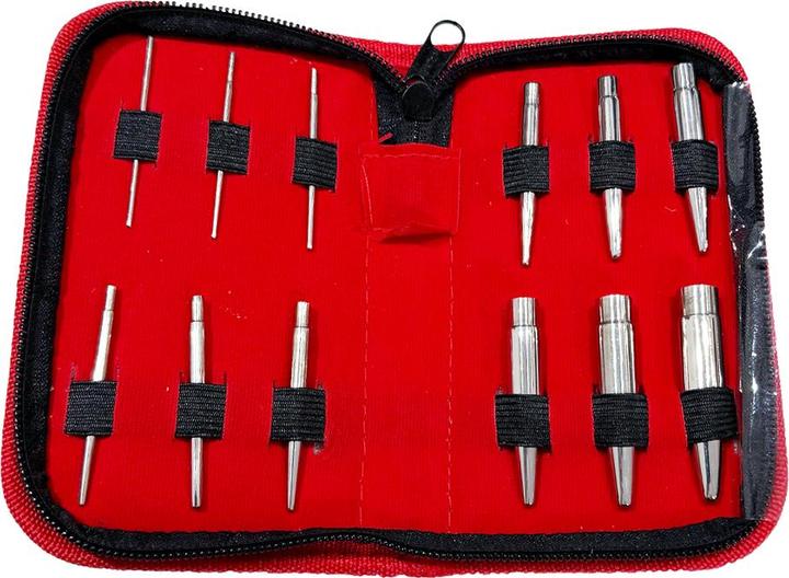 Produktbild Star Piercing 12-teiliges Einführkegel Set (Nr.1) 1.6 mm - 11 mm (ohne Messing, Chirurgenstahl 316L)