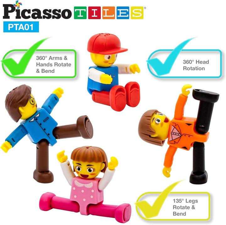 Immagine prodotto PicassoTiles Magnetic 4 Familien-Aktionsfiguren