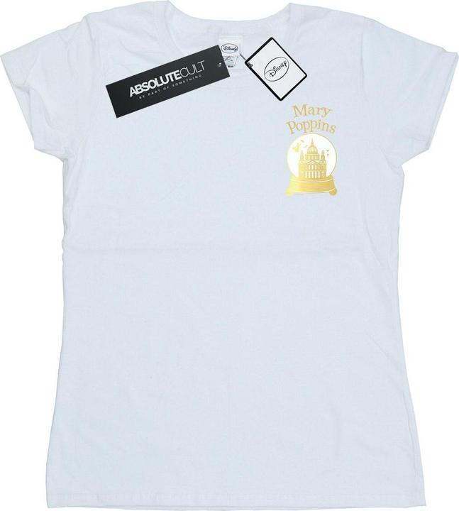 Actual product image Disney Womens/Ladies Mary Poppins Snowball Chest Cotton T-Shirt (M)