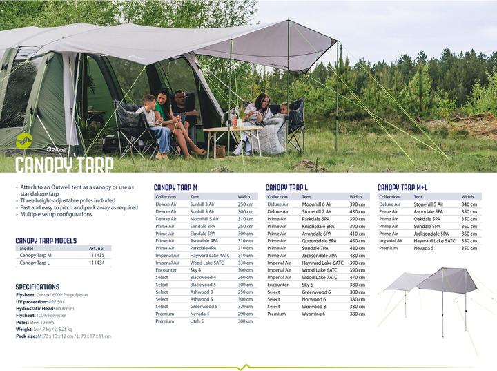 Actual product image Outwell Canopy Tarp M (Tarp, 5.25 kg)