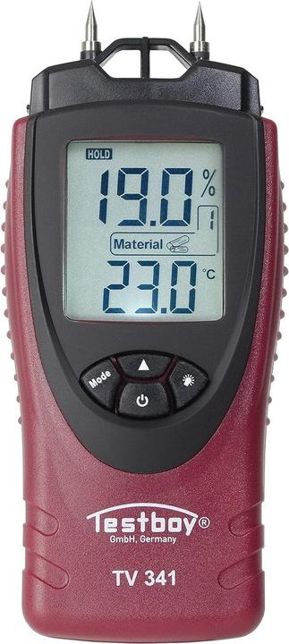 Actual product image kaiserkraft Moisture meter, HxWxD 28 x 143 x 55 mm, measuring range 0 - 55%.