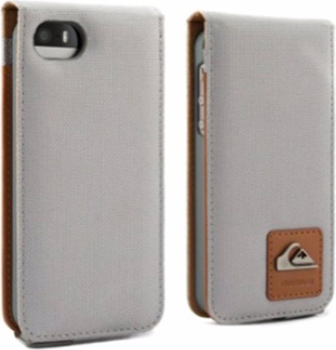 Actual product image Proporta Quiksilver Canvas Flip Case for iPhone 5/5S/SE Grey (Apple iPhone 5, Apple iPhone 5s)