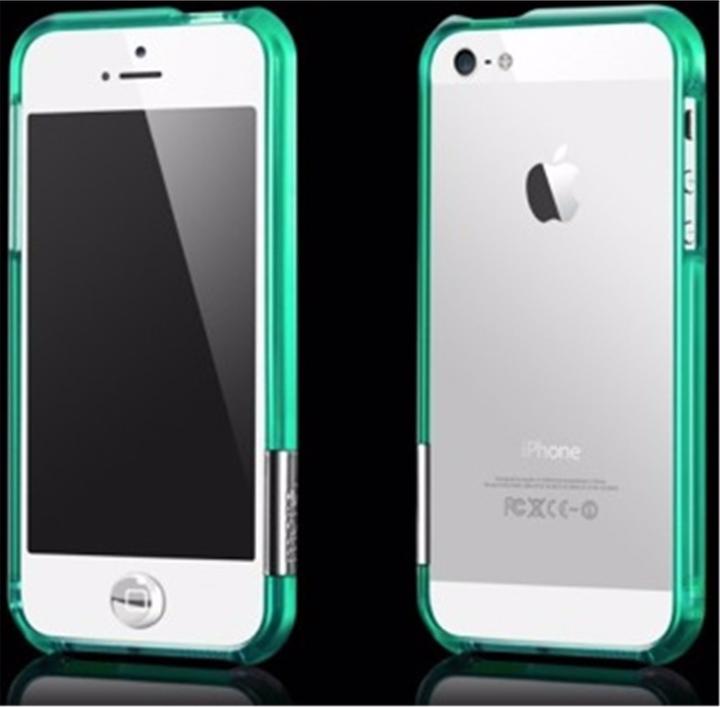 Actual product image more. Color Gem Lucent Bumper for iPhone 5/5S/SE Emerald Green (Apple iPhone 5s, Apple iPhone 5)