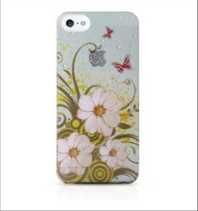 Image du produit Ultra Case Etui en verre trempé pour iPhone 5/5S/SE Design fleuri (Apple iPhone 5, Apple iPhone 5s, Apple iPhone SE)