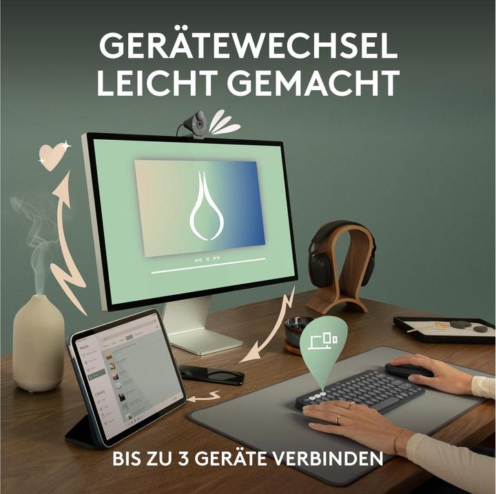 Produktbild Logitech Pebble Keys 2 K380S (CH, Kabellos)