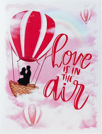 MU Classic 3D Pop-Up Grusskarte - Love is in the air (1 Stk.)