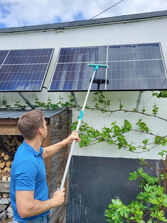 Produktbild Leifheit Fensterwischer Window & Frame Cleaner L micro duo Telescope 210 (1 Stk.)