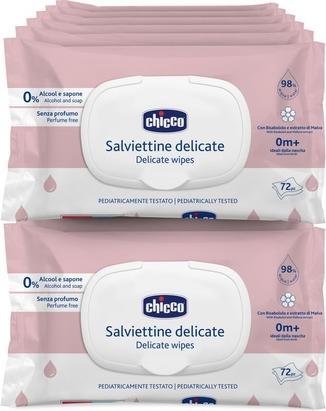 Image du produit Chicco Lingettes nettoyantes DELICATE, avec flip cover,72 pcs - 0m (72 pièce(s))