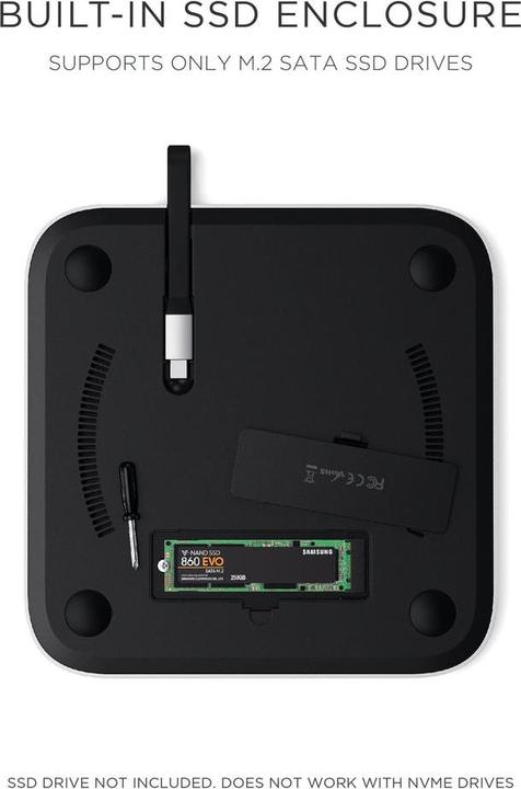 Actual product image Satechi USB-C Stand & Hub für Mac Mini (USB-C, 4 Ports)