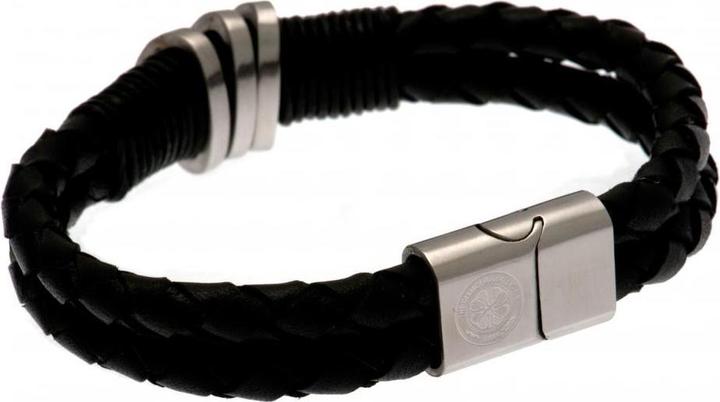 Image du produit Celtic FC Bracelet en cuir (20 cm, 50% cuir, 50% de métal)