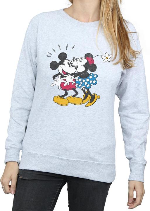 Produktbild Disney Mickey Mouse Mickey And Minnie Kiss Sweatshirt (L)