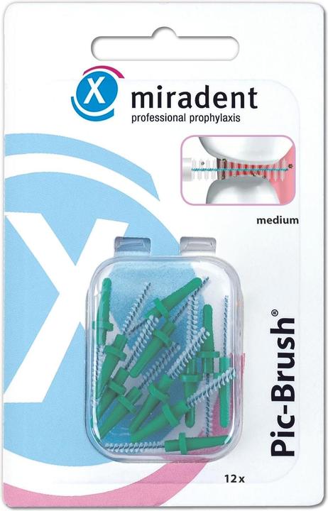 Produktbild Miradent Pic-Brush Refill Ersatzbürsten (12 x)