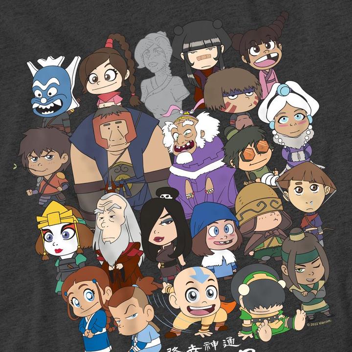 Immagine prodotto Avatar: The Last Airbender Maglietta Gruppo Chibi Adulto Unisex (M)