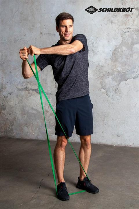 Actual product image Schildkröt Super Band Light, 21 mm, green resistance band made of premium latex, easy transport (2.08 m)