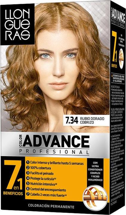 Produktbild Llongueras COLOR ADVANCE #7,34-rubio dorado cobrizo (7.34)