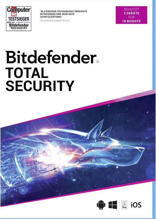 Bitdefender Total Security 2020 (3 Utente, 18 mesi)
