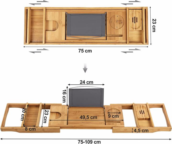 Actual product image Songmics Shelfy (109 x 23 x 4.5 cm)