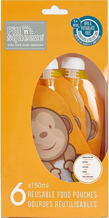 Produktbild Fill'n'Squeeze Pouchys mit Bodenöffnung