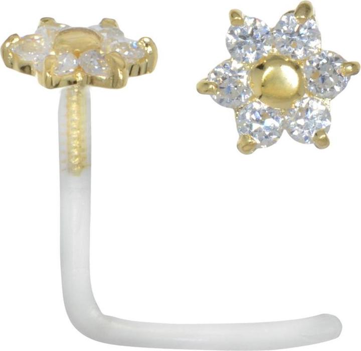 Image du produit Bijouteria Piercing nez (Bioplastique, Or, Cristallin)