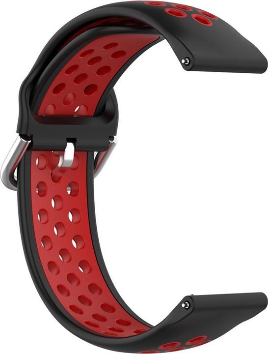 Actual product image Cover-Discount 20mm Silicone Sport Strap perforated red (20 mm, Silicone)