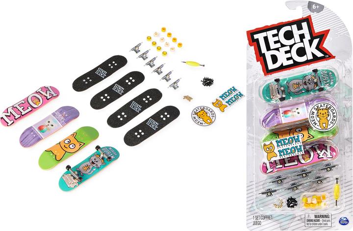 Actual product image Tech DECK Skateboards, 4 pcs. (German, French, Italian, English)