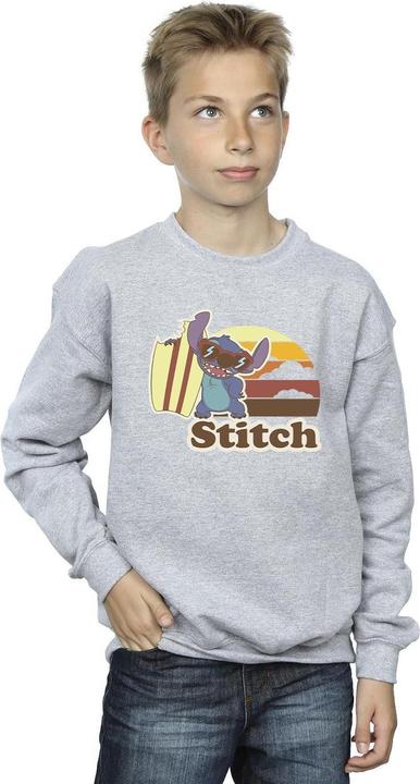 Actual product image Disney Boys Lilo And Stitch Bitten Surfboard Sweatshirt (140, 146)