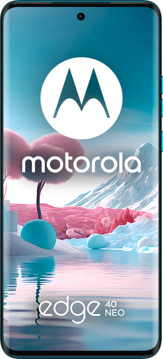 Actual product image Motorola Edge 40 Neo (256 GB, Caneel Bay, 6.55", SIM + eSIM, 50 Mpx, 5G)