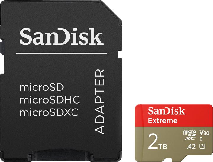 Produktbild SanDisk Extreme UHS-I V30 (2000 GB, microSDXC, U3, UHS-I)