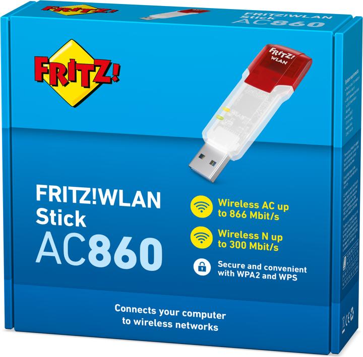 Actual product image AVM FRITZ!WLAN Stick AC 860 International / CH (USB 3.0)