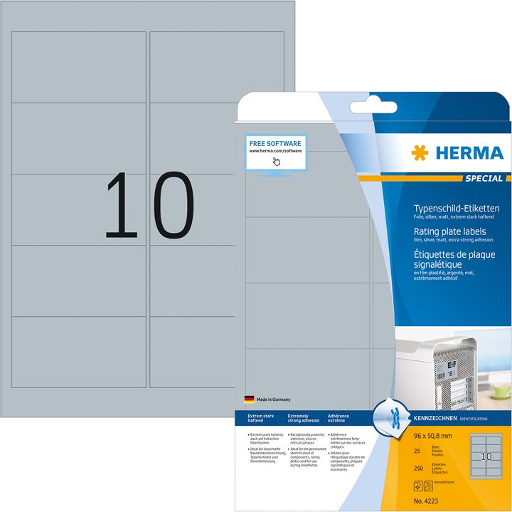 Immagine prodotto HERMA Etichette per targhette A4