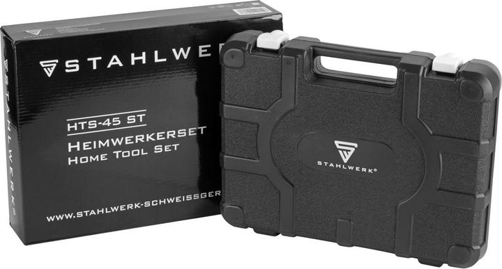 Produktbild Stahlwerk Heimwerker Set HTS-45 ST Werkzeugkasten mit 44-teiligem Werkzeug Set (44 Teile)