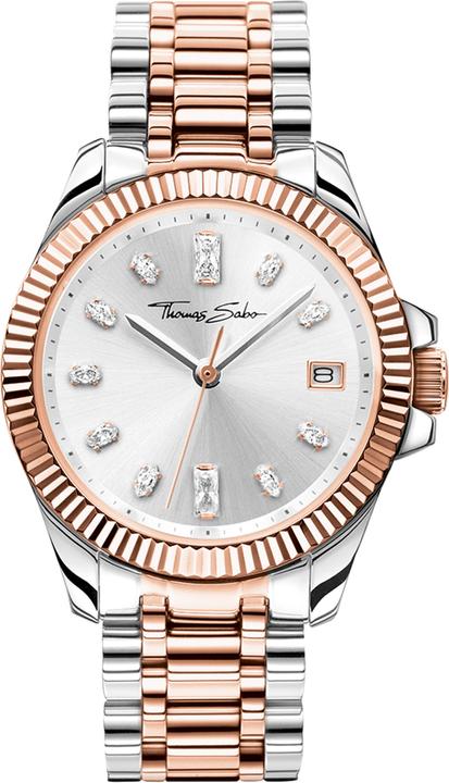 Thomas Sabo Damenuhr Bicolor roségold silber (Analoguhr, 33 mm)