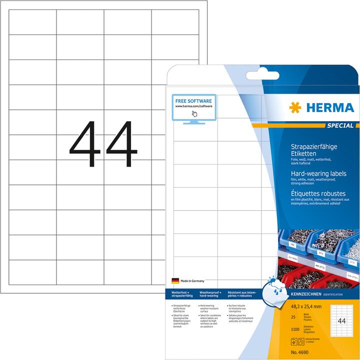 Produktbild HERMA Wetterfeste Etiketten A4