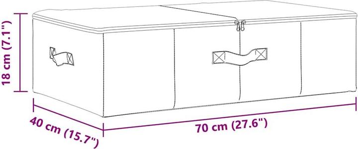 Actual product image VidaXL Boone (70 x 40 x 18 cm)