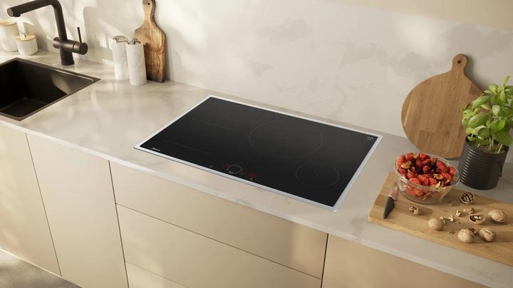 Produktbild Neff N 70, Induktionskochfeld, 80 cm, Schwarz, Mit Rahmen aufliegend, T58SHS1L0