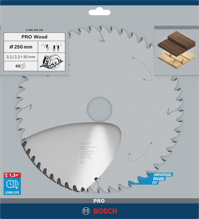 Productafbeelding Bosch Professional Zubehör Cirkelzaagblad Optiline Wood