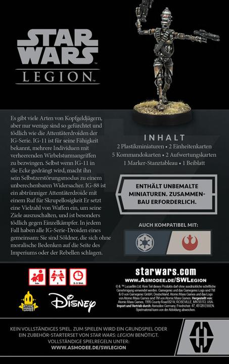 Produktbild FFG FFGD4697 - Legion Attentäterdroiden der IG-Serie - für Star Wars (DE-Erweiterung) (Deutsch)