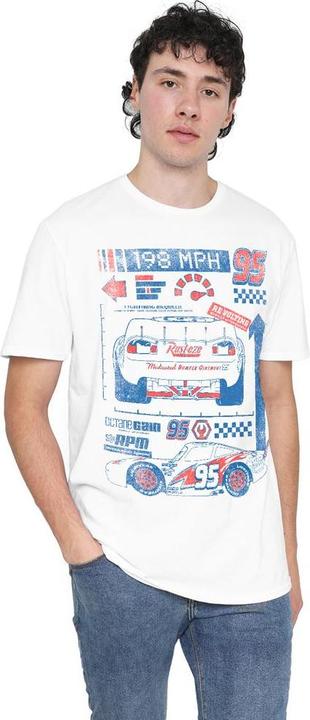 Actual product image Cars Mens 198 MPH Lightning McQueen T-Shirt (S)