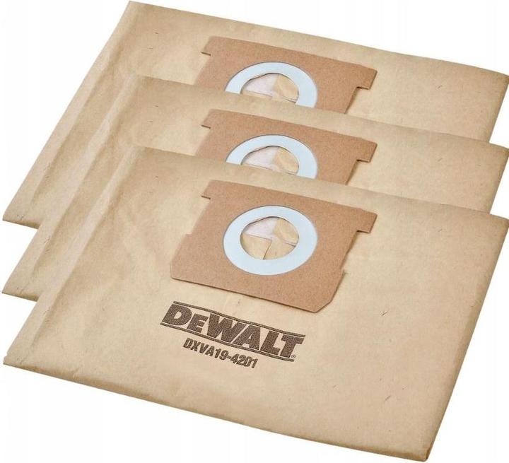 Actual product image DeWalt Zubehör DXVA19-4201 Staubsaugerbeutel 23-38 Liter 3 Stück (3 x)