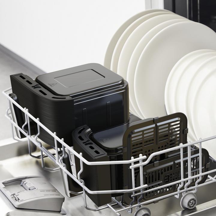 Actual product image Tefal EY9018 Dual Easy Fry Doppelkammer Heissluftfritteuse