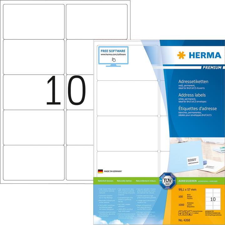 Immagine prodotto HERMA Etichette per indirizzi A4