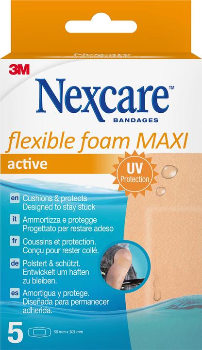 Immagine prodotto Nexcare Flexible Foam Maxi Active 50x101mm (5 x)