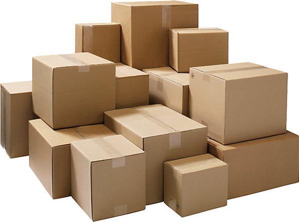 Image du produit kaiserkraft Caisse pliante en carton ondulé, longueur 500 à 599 mm, L x l x h 500 x 500 x (1 x)