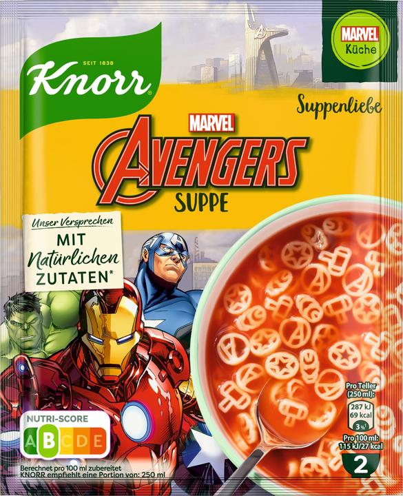 Knorr Suppenliebe Avengers Suppe 2 Teller (500 ml)